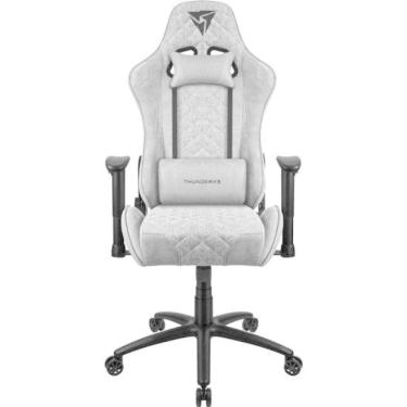 Imagem de Cadeira Gamer TGC12 Loft Thunderx3 com Revestimento em Tecido e Função Balanço Cinza