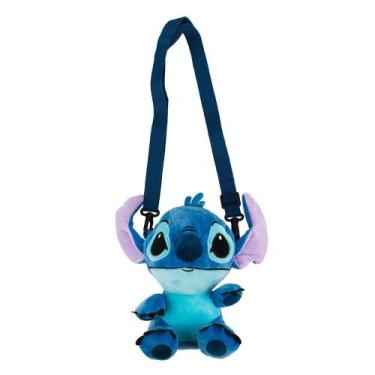 Imagem de Bolsa Stitch Pelúcia Sentado 21x18cm - Disney