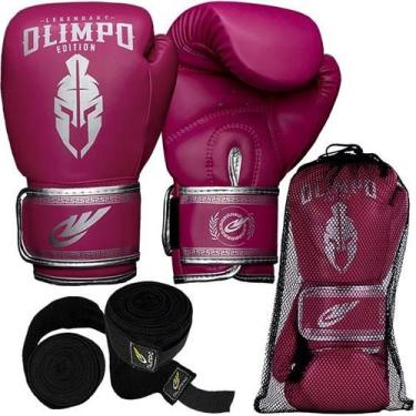 Imagem de Kit Luva Boxe Muay Thai Bandagem 5 Metros Olimpo Legendary - Olimpo Es