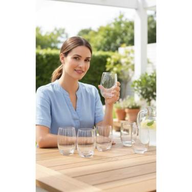 Imagem de 2x Kit 6 Copos Long Drink 465ml Elegância Transparente - Congratulatio