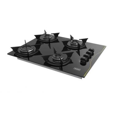 Imagem de Cooktop a gas realce 4 bocas preto