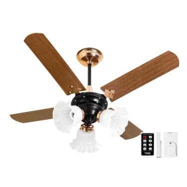 Imagem de Ventilador de Teto New Zeta 4 Pás + Controle Remoto - Venti-Delta, 110