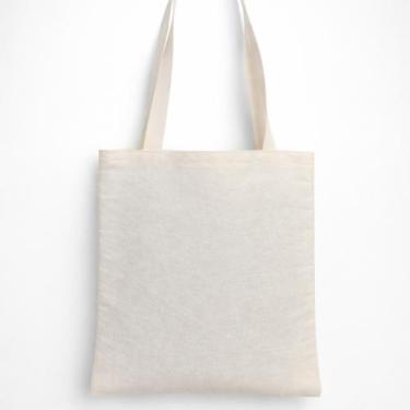 Imagem de Ecobag Algodão Cru Lisa Com Alça Bolsa Ecológica Sacola Reutilizável F