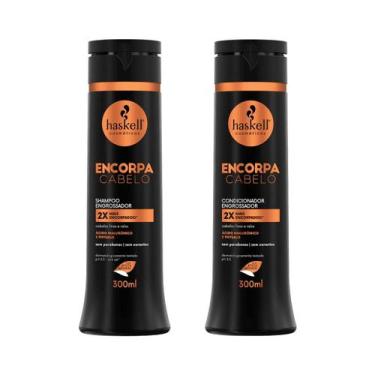 Imagem de Kit Shampoo 300 e Condicionador 300 Encorpa Cabelo Haskell - Haskell C