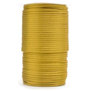 Imagem de Cordão de Cetim Rabo de Rato 4mm 100 Metros - artePunto, DOURADO