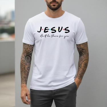 Imagem de Camiseta Masculina Básica Algodão Casual Camisa Personalizada Séries Gola Ribana Caimen...