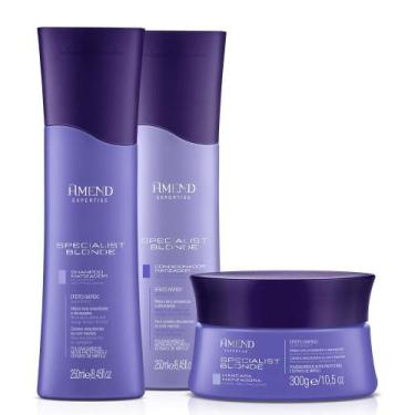 Imagem de Kit Shampoo Condicionador Máscara  Amend Expertise Specialist Blonde