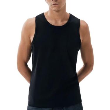 Imagem de Regata Hering LZ1Z Masculina Clássica Algodão Peruano T. P/XXG, P, N10