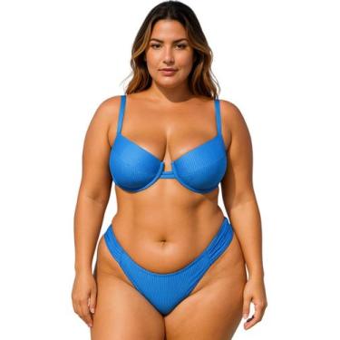 Imagem de Biquíni Feminino Plus Size de Aro Sem Bojo Com Calcinha BomBom e Fio D