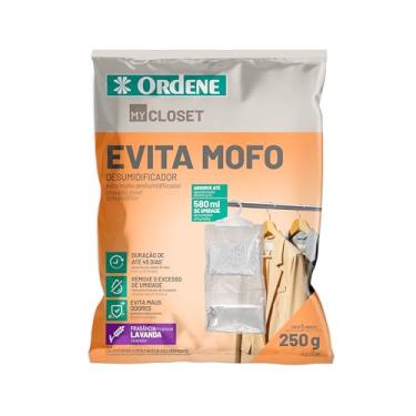 Imagem de Ordene - Evita Mofo Desumidificador para Armário, Aroma de Lavanda, Pacote de 250g, Linha My Closet