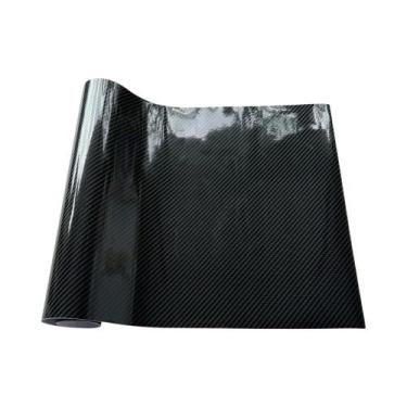 Imagem de Filme Protetor De Porta De Carro Em Fibra De Carbono Preto, Adesivo À 
