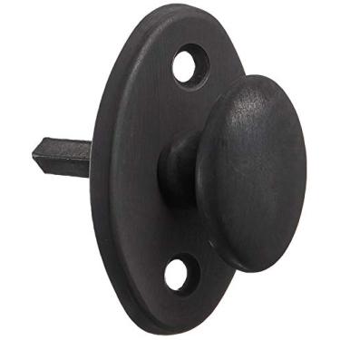 Imagem de Baldwin 6751 Interior e Entrada Polegar Fechadura com Placa Traseira para Doo de 5 cm, Bronze Esfregado a Óleo