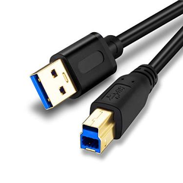 Imagem de Jelly Tang Cabo USB 3.0 macho A para macho B de 3 m, Superspeed USB 3.0 A-B/A macho para macho B - para scanner, impressoras, drivers rígidos externos de mesa e muito mais (4 m)