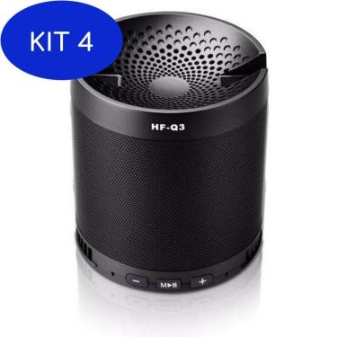 Imagem de Kit 4 Caixa De Som Bluetooth Mp3 USB Pendrive SD FM Viva Voz