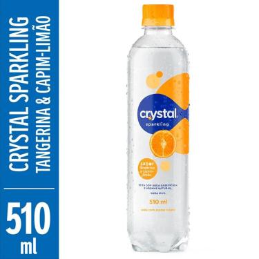 Imagem de Água Saborizada Crystal Sparkling Sabor Tangerina e Capim Limão 510ml