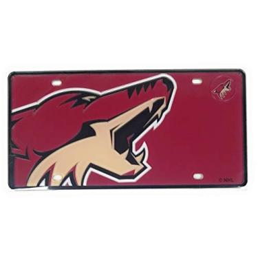Imagem de WinCraft Arizona Coyotes Mega S49237 Placa de licença de acrílico especial