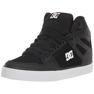 Imagem de DC Calçados Masculinos Pure High Top Wc Skate, Preto/Preto/Branco, 12