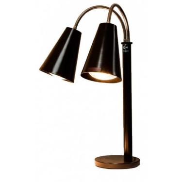 Imagem de Luminária Aquecedora Double Spot Black 220V - Glasart