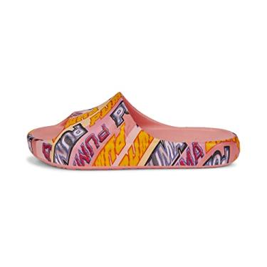 Imagem de PUMA Sandália feminina Shibui Cat Slide, Flamingo rosa luminoso espectro rosa amarelo puma prata, 6