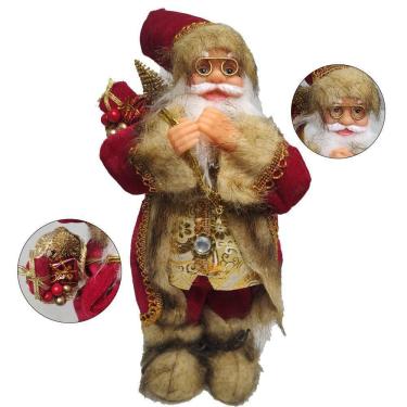 Imagem de Papai Noel 30cm Boneco Natalino Enfeite Fim do Ano Natal