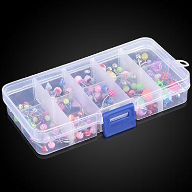 Imagem de Rotekt 110 pçs/conjunto de piercings de umbigo de língua de aço inoxidável misturado joia de piercing corporal