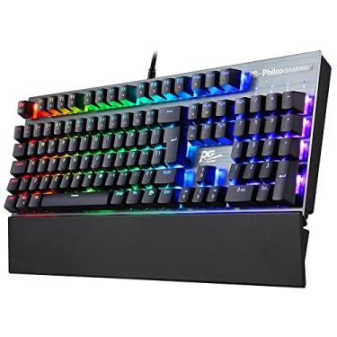 Imagem de PHILCO Teclado Mecânico Gamer PKB92 Aluminum Outemu Brown