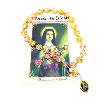 Imagem de Terço Novena Das Rosas Santa Teresinha Com Folheto De Oração - Fornece