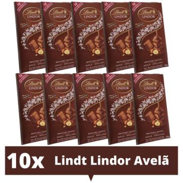 Imagem de Chocolate Lindt Lindor Avelã 10 Tabletes De 100G