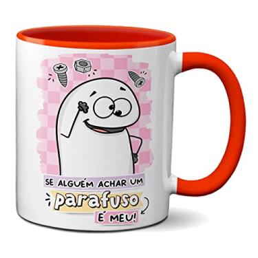 Imagem de Caneca Flork Se Alguém Achar Um Parafuso É Meu Meme Engraçado (Vermelha)