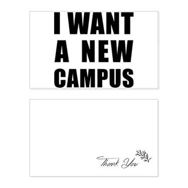 Imagem de Cartão de agradecimento I Want A New Campus Birthday Paper Greeting Wedding Repreciation