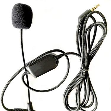 Imagem de angwang de fone de ouvido VoIP de 3,5 mm com microfone para fone de ouvido Boompro Gaming V-Moda Crossfade M-100 LP LP2 M-80 Audio-Line com interruptor mudo