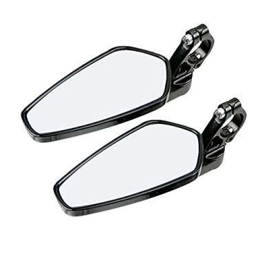 Imagem de Espelhos Laterais 2 Pçs/conjunto Espelhos Retrovisores Universais Para Motocicleta 360 Graus De Alumínio 7/8" Guidão Para Motocicleta Espelhos Retrovisores (Color : Black, Size : One size)