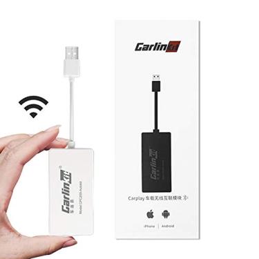 Imagem de Carlinkit receptor USB com fio Dongle/Android apenas para unidade de cabeça Android de reposição, requer aplicativo AutoKit instalado no carro para trabalhar, controle de voz SIRI/Google