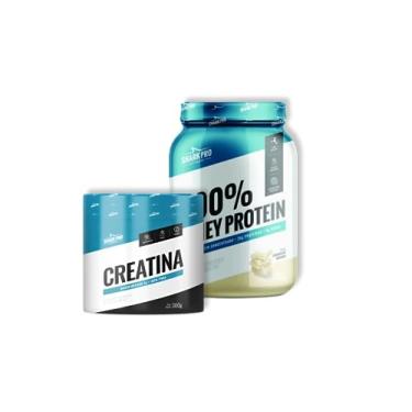Imagem de Kit SharkPro 100% Whey Protein + Creatina 300G - Whey Protein Chocolate Branco