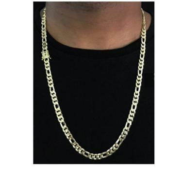 Imagem de Cordão Laminada 3x1 7mm De Moeda Antiga Joias Maciças