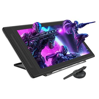 Imagem de Mesa digitalizadora HUION Kamvas 16 com tela totalmente laminada, com Stylus sem bateria, suporte ajustável com 10 teclas de atalho ajustável, tela de caneta de 15,6 polegadas (15,6 polegadas 2.5k)