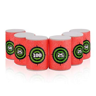 Imagem de Alvo De Dardos De Bala MOUMOUTEN, 6 Peças De Alvo De Bala Macio EVA, Alvos De Tiro De Espuma, Acessórios De Prática De Tiro De Arma De Alvo Para Pistola Blasters Jogo Rival Jardim De Festa De Aniversá