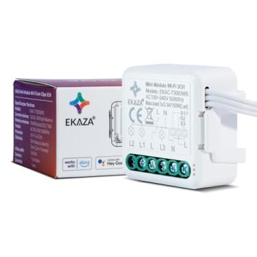 Imagem de EKAZA Interruptor Mini Módulo Embutido Wi-Fi, 3 Canais – EKAC-T3093WB