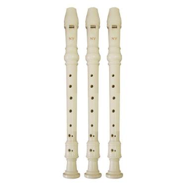 Imagem de Kit 3 Flautas Doce Germânica FL 20G New York