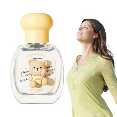 Imagem de Perfume Frutado - Perfume floral transparente em formato de urso 25ml com floral frutado,Spray corporal com fragrância de longa duração para mulheres positivas e vibrantes Pinnkl