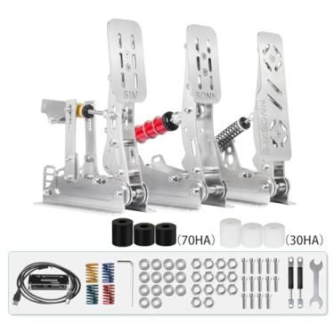 Imagem de SIMSONN Sim Racing Pedals Compatible with Logitech G25 G27 G29 Design for Thrustmaster T300RS, GT T500, Racing Simulator Pedals, HE Hydraulic Pedals for PC Cockpit (SPRO-P3-H2)