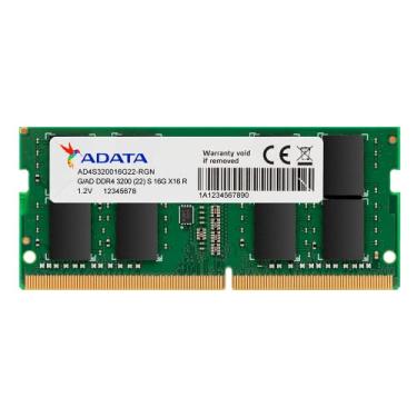 Imagem de MEMORIA ADATA 32GB DDR4-3200MHZ 1.2V - NOTEBOOK - AD4S320032G22-SGN