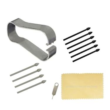 Imagem de (Pacote com 6 + 4 peças) Galaxy S23 Ultra s Pontas de Caneta de Reposição Stylus Pontas Rígidas Peças para Samsung Galaxy S23 Ultra, Pontas de Substituição Também Adequado para Galaxy S24 Ultra (Preto