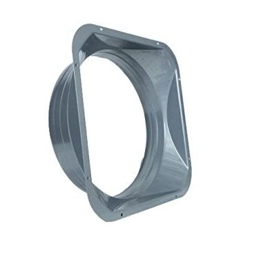 Imagem de Delisheng Square Base Pipe Connection Flange Metal Square to Round Interface Straight Pipe Flange for Heating Cooling Ventilation System 8 inch (7.80inch)