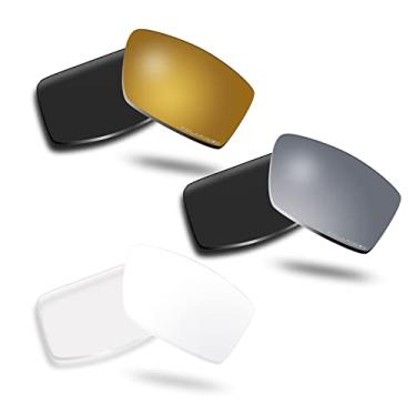 Imagem de SOLODAD Lentes de reposição para óculos de sol Oakley Gascan OO9014 Polarizadas - 3 pares