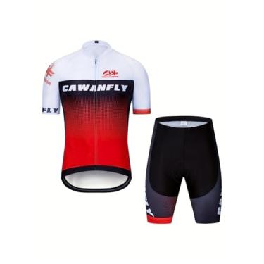 Imagem de Traje de ciclismo masculino moletom de manga curta shorts roupas de ciclismo triatlo equipamento de ciclismo camiseta, Bqxf-0001, P