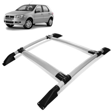 Imagem de Rack De Teto Bagageiro Palio 1996 a 2011 Tubolar Prata