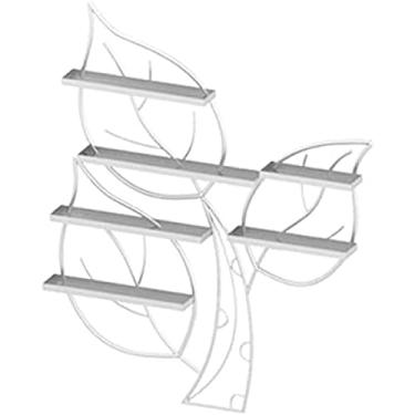 Imagem de Rack de esmalte de parede para produtos domésticos Rack de exibição de metal, Rack de exibição de armazenamento de cosméticos de óleo essencial dourado, Racks de esmalte para salão de beleza