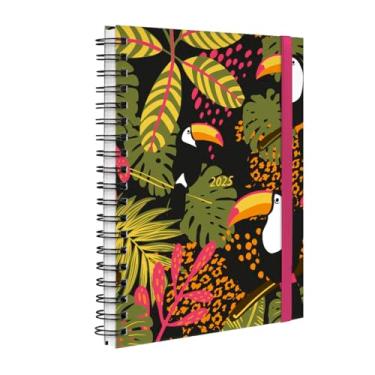 Imagem de Agenda Planner Semanal 2025 Plus Capa Dura Tropical Tucano Preto