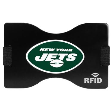 Imagem de Carteira NFL New York Jets unissex Siskiyou SportsRFID, preta, tamanho único